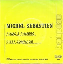 [Pochette de T’amo e t’amero (Michel SBASTIEN) - verso]