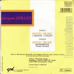 [Pochette de Htel Music (Jacques DLLET) - verso]