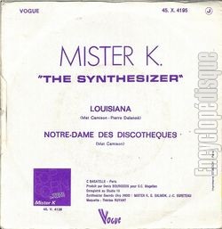 [Pochette de Louisiana (MISTER K.) - verso]