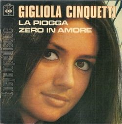 [Pochette de La pioggia (Gigliola CINQUETTI)]