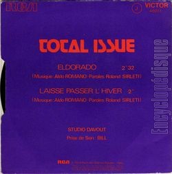 [Pochette de Eldorado (TOTAL ISSUE) - verso]