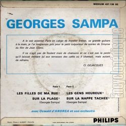 [Pochette de Les filles de ma rue (Georges SAMPA) - verso]