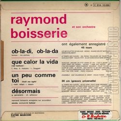 [Pochette de Ob-la-di ob-la-da (Raymond BOISSERIE) - verso]