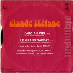 [Pochette de L’arc en ciel (Claude STFANE) - verso]