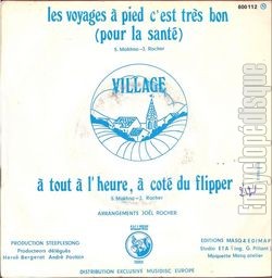 [Pochette de Les voyages  pied, c’est trs bon (pour la sant) (VILLAGE) - verso]