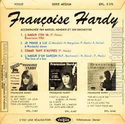 [Pochette de L’amour s’en va (Franoise HARDY) - verso]