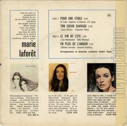 [Pochette de Pour une toile (Marie LAFORT) - verso]