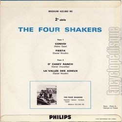 [Pochette de Convoi (The FOUR SHAKERS) - verso]