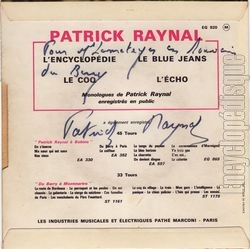 [Pochette de L’encyclopdie (Patrick RAYNAL) - verso]