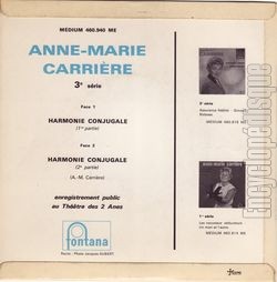 [Pochette de Harmonie conjugale (Anne-Marie CARRIRE) - verso]