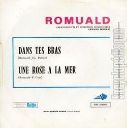 [Pochette de Une rose  la mer (ROMUALD) - verso]