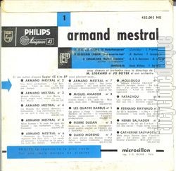 [Pochette de La fte des fleurs (Armand MESTRAL) - verso]