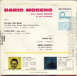 [Pochette de Itsy bitsy petit bikini (Dario MORENO) - verso]