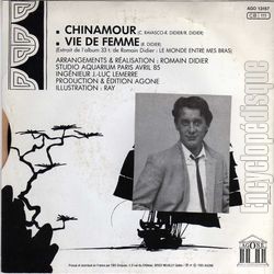 [Pochette de Chinamour (Romain DIDIER) - verso]