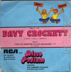 [Pochette de Davy Crockett (Chantal GOYA) - verso]