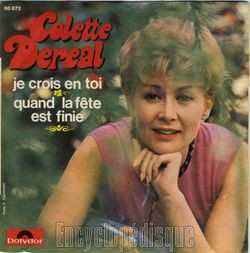 [Pochette de Je crois en toi (Colette DERAL)]