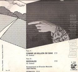 [Pochette de Comme un million de gens (Claude DUBOIS) - verso]