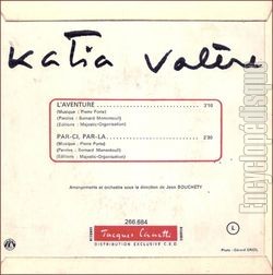 [Pochette de L’aventure (Katia VALRE) - verso]