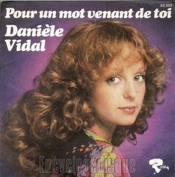 [Pochette de Pour un mot venant de toi (Danile VIDAL)]