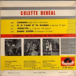 [Pochette de Danke schn (Colette DERAL) - verso]