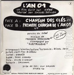 [Pochette de L’An 01 (B.O.F.  Films ) - verso]