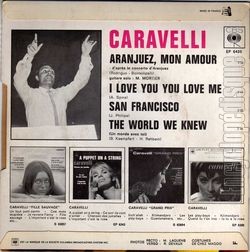 [Pochette de Aranjuez mon amour (CARAVELLI) - verso]