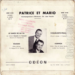 [Pochette de Casetta in Canada - n 9 (PATRICE et MARIO) - verso]