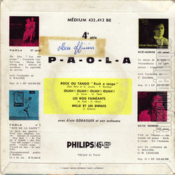 [Pochette de Rock ou tango (PAOLA (P.A.O.L.A.)) - verso]