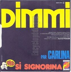 [Pochette de Dimmi (CARLINA (2)) - verso]