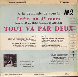 [Pochette de Tout va par deux (Georges CHATELAIN) - verso]