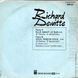 [Pochette de Elle aimait le Sud (Richard DEWITTE) - verso]