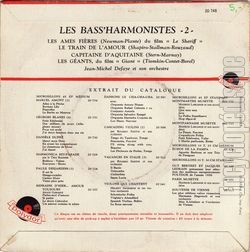 [Pochette de Les mes fires - 2 (Les BASS’HARMONISTES) - verso]