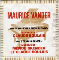 [Pochette de Tu es toujours aussi blonde (Maurice VANDER)]