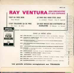 [Pochette de Tout va trs bien, Madame la Marquise (Ray VENTURA et ses collgiens) - verso]