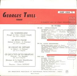 [Pochette de Le rve passe (Georges THILL) - verso]