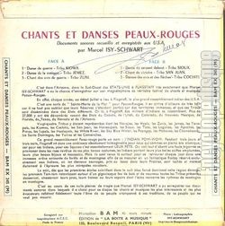 [Pochette de Chants et danses Peaux-Rouges (DOCUMENT) - verso]