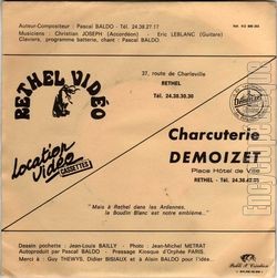 [Pochette de L’hymne au boudin blanc de Rethel (Pascal BALDO) - verso]