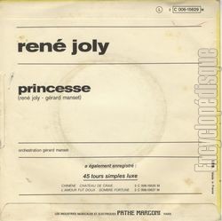 [Pochette de Princesse (Ren JOLY) - verso]