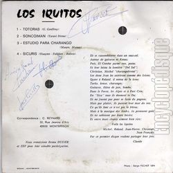 [Pochette de Totoras (Los IQUITOS) - verso]