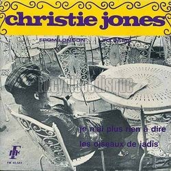 [Pochette de Je n’ai plus rien  dire (Christie JONES)]