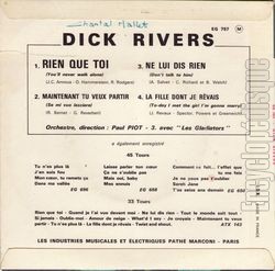 [Pochette de Rien que toi (Dick RIVERS) - verso]