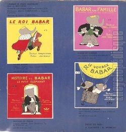 [Pochette de Babar n 5 - Babar et le pre Nol (JEUNESSE) - verso]