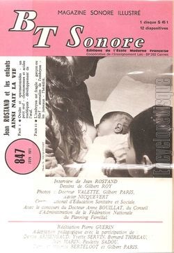 [Pochette de BT Sonore n847 - Jean Rostand et les enfants (DOCUMENT) - verso]