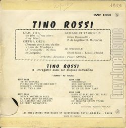 [Pochette de L’eau vive (Tino ROSSI) - verso]