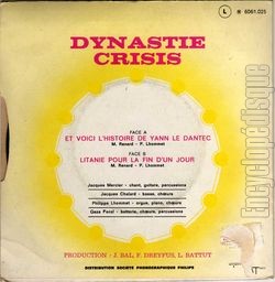 [Pochette de Et voici l’histoire de Yann Le Dantec (DYNASTIE CRISIS) - verso]