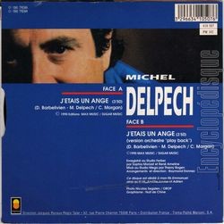 [Pochette de J’tais un ange (Michel DELPECH) - verso]