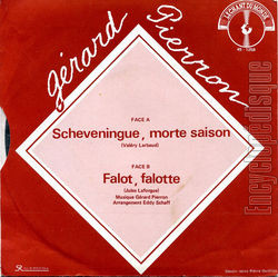 [Pochette de Scheveningue, morte saison (Grard PIERRON) - verso]