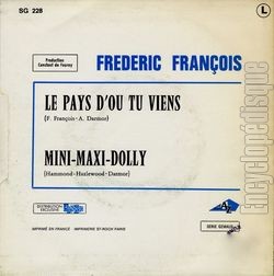 [Pochette de Le pays d’o tu viens (Frdric FRANOIS) - verso]