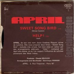 [Pochette de Sweet song bird (APRIL) - verso]