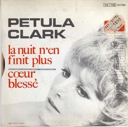 [Pochette de La nuit n’en finit plus (Petula CLARK) - verso]